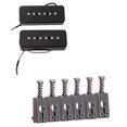 thumbnail image 1 of 6x Sillines de Guitarra Puente 2x Pastillas Pieza de Repuestos para Bajos Aficionados perfke Guitarra humbucker, 1 of 9