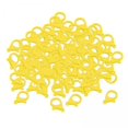 thumbnail image 1 of Luzkey 10x100Pcs Plastic Buckle Snap Hook Lobster Clasp for DIY Keychain Bags Yellow, 1 of 8