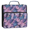 thumbnail image 5 of FORMRS Zipper Binder with Shoulder Strap 2-inch Ring 500 Sheet Capacity File Bag, Watercolor Pink Marble Pattern, 5 of 5