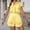 Yellow, variant on MAIHAN Women Vacation Outfits Y2k Outfits Short Sleeve Sets Elastic Waist Shorts 2pcs Clothes Set for Casual and Summer Wear