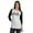 White (Black Glitter), variant on Inkmeso Officially Vaccinated Womens Funny Pro-Vaccine Tee Graphic T-shirt Tops