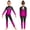 Hot Pink, variant on Girls Long Sleeve Unitard Full Body Jumpsuit Gradient Gymnastics Ballet Leotard One Piece Bodysuit Dancewear Purple 8