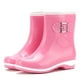 thumbnail image 4 of Zapatos impermeables para lluvia para mujer, botas altas con cerrojo de Color gelatina de tacón bajo de plástico a la moda Wmkox8yii  ghj437, 4 of 4