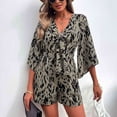 thumbnail image 4 of Mono de verano para mujer mono estampado de poliéster suave con lazo en la parte delantera para ir de compras ANGGREK Otros, 4 of 8