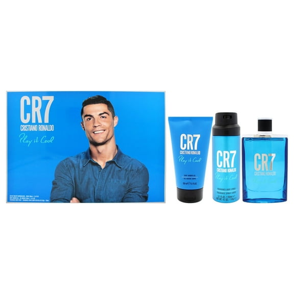 Play It Cool by Cristiano Ronaldo, Mens Cologne Gift Set, 3 pc
