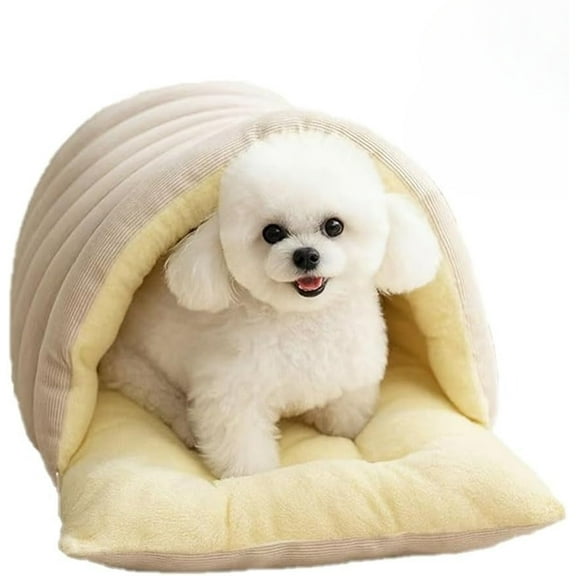 Removable and Washable Winter Closed-Off Cat Bed, 2026 New Indoor Cat Bed Cave Style, Cute House Pet Nest Warm Soft Cat Tent, Foldable Thick Dog Sleeping House for Puppy and Kitty