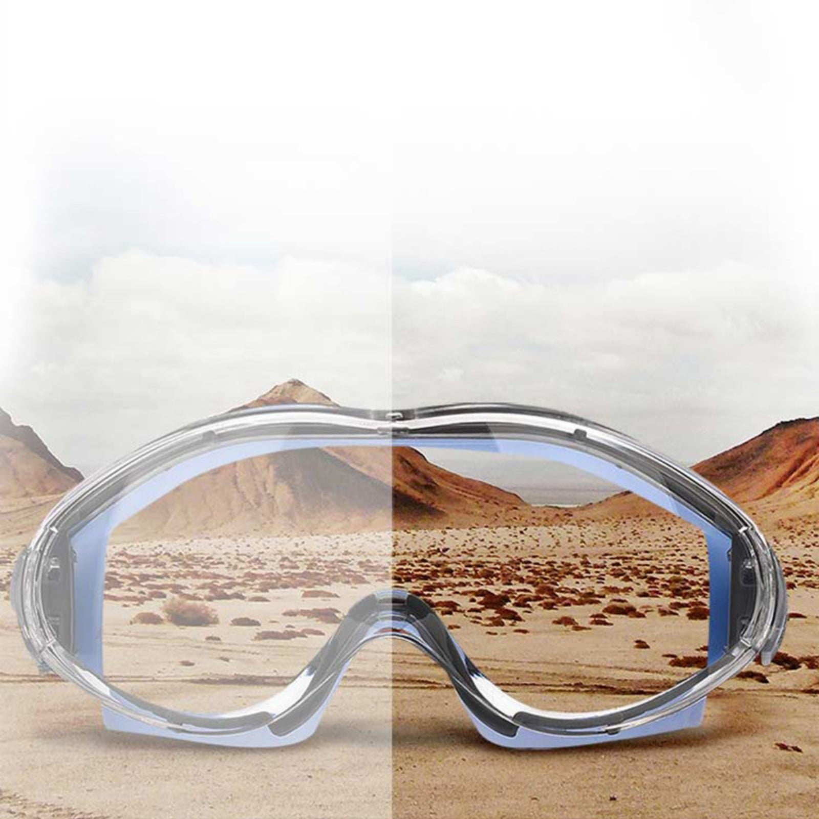 Anti-Fog Safety Goggles with Detachable Visor, Impact-Resistant Protective Glasses with Silicone Seal and Adjustable Strap for Construction, Lab, Industrial and Outdoor Work