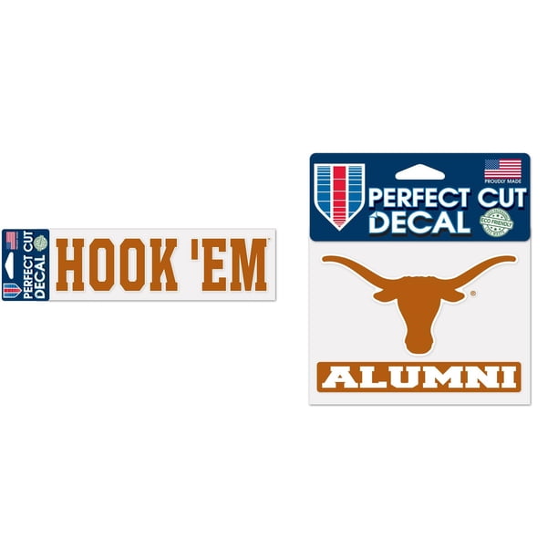 Texas Longhorns Official Ncaa Die Cut Car Decal And Die Cut Car Decal Bundle 2 Items Walmart Com Walmart Com