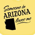 thumbnail image 4 of Inktastic Someone in Arizona Loves Me Boys or Girls Baby Bib, 4 of 4