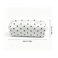thumbnail image 2 of Large Capacity Polka Dot Zipper Pencil Pouch, Portable Stationery Bag Suitable For Teens, Classroom & Travel Supplies (White), 2 of 5