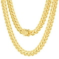 thumbnail image 2 of Nuragold 14K Real Yellow Gold Solid Miami Cuban Link Chain Necklace 16"-30" (2.7mm-11mm) Italian Jewelry for Men & Women, 2 of 27