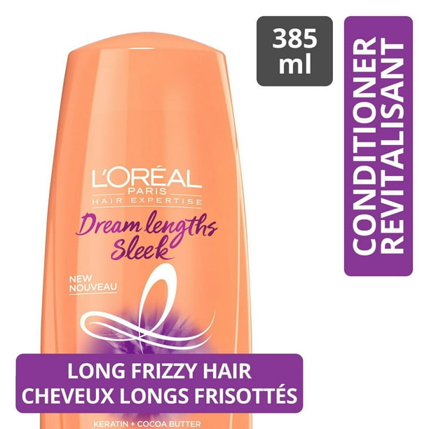 L’Oreal Paris Hair Expertise Dream Lengths Sleek Conditioner, Conditioner for Frizzy Hair
