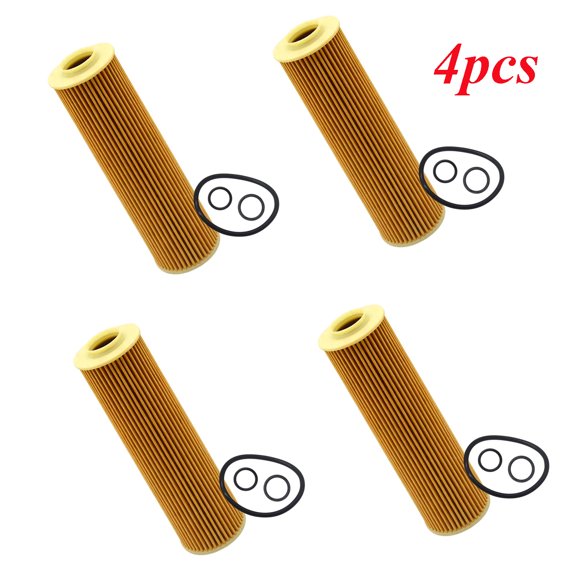 4Pcs Engine Oil Filter Kit For Mercedes-Benz W204 C250 R172 SLK250 HU514Y