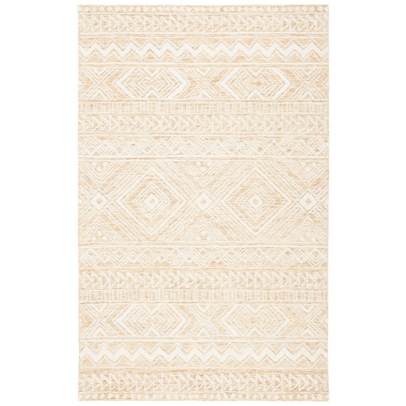 SAFAVIEH Metro Daria Medallion Area Rug, Gold/Ivory, 5' x 8'