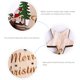 thumbnail image 2 of Letrero de madera de Feliz Navidad, decoración navideña rústica, árbol de Navidad de ángel con copo de nieve hueco de madera para decoración interior y exterior Sailing Electrónica, 2 of 5