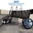 thumbnail image 5 of SereneLife Large Folding Utility Shopping Cart with Removable Liner - Blue, 5 of 5