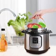thumbnail image 2 of Cesta de vapor para olla a presión instantánea de 6 u 8 cuartos, inserto de vapor de acero inoxidable con mango cubierto de silicona, ideal para cocinar verduras al vapor.. Afortunado Sencillez, 2 of 4