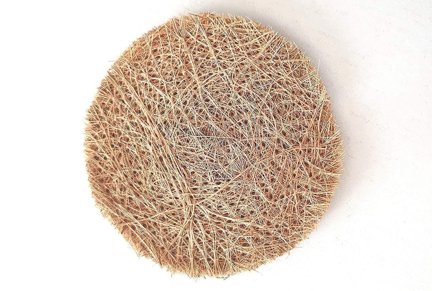 Coconut Natural 100 /% Fiber Coir Brush Bath Cleaner Dish Cleaning Body Scrubbing
