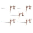 thumbnail image 2 of 5 apliques de pared en miniatura, escala 1:87, para casa de muñecas. Bronce, 2 of 8