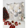 thumbnail image 5 of Christmas Balls Shower Curtain, Xmas Balls Golden Grey Waterproof Fabric Shower Curtains with 12 Hooks, Bathroom Curtain Set for Bathroom Accessories Decor, 60 x 72 Inches, 5 of 9