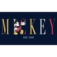thumbnail image 2 of Men's Mickey & Friends Since 1928 Long Sleeve Shirt Navy Blue Large, 2 of 4