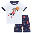 thumbnail image 3 of Hiijoy Toddler Boys Summer Outfits Short Sleeved Graphic T Shirt & Shorts Set, Sizes 3-4T, 3 of 3