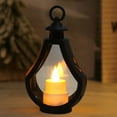 thumbnail image 1 of Luz ambiental de vela electrónica | Lámpara nocturna de simulación de llama LED - Estilo de mini lámpara de aceite | Diseño de plástico seguro | Funciona con pilas | Decoración navideña para el, 1 of 6