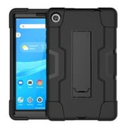 SOATUTO Case for Lenovo M8 HD LTE Lenovo M8 Tablet Case Heavy-Duty Drop-Proof and Shock-Resistant Rugged Hard Back Case Built-in Stand , For Lenovo Tab M8 / M8 HD LTE 8.0 inch Tablet (Black/Black)