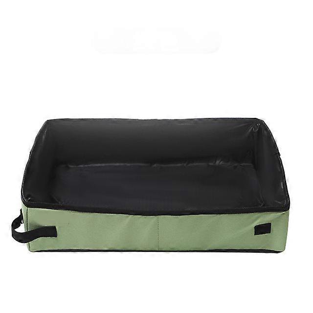 Caja de arena plegable para gatos shaofei impermeable para exteriores 50 x 40 x 11 cm verde