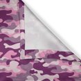 thumbnail image 6 of Ambesonne Abstract Valance & Curtain, Army Camouflage Patterns, 55"x24", Plum Pale Pink Mauve, 6 of 7