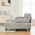 thumbnail image 6 of Leumius U Shaped Sectional Sofa, 103.5" Chenille Fabric Couch with Double Chaise Lounges, U Shaped Couch for Living Room, Gray, 6 of 15