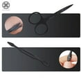 thumbnail image 5 of Luxtrada 7pcs Black Stainless Steel Nail Clipper Cutter Trimmer Scissor Tweezers Ear Pick Grooming Kit Manicure Tools, 5 of 9