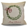 thumbnail image 2 of Simply Daisy 16" x 16" Merry Wishes Word Print Pillow, 2 of 2
