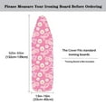 thumbnail image 5 of HELLHERO Flowers Ironing Board Cover, Soft Ironing Board Cover, Non Stick Scorch and Stain Resistant Standard Size 15x54 Inch with Elastic Edges, 5 of 5