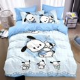 thumbnail image 1 of Sanrios Hello Kitty Melody Pochacco Bedding Set Four Piece Bedding Girl Heart Double Pillowcase Bed Linens Dorm Bedclothes RJ, 1 of 7