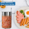 thumbnail image 4 of Ham Maker Meat Press Cooker with A Thermometer Round Shape Meat Press Mold for Meat Pork Seafood Beef Fish Poultry, 4 of 8