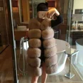 thumbnail image 4 of Haining Fur Factory Wholesale Faux Fox Fur Vest New Style Medium-length Slimming Jacket Korean Version Sleeveless, 4 of 5