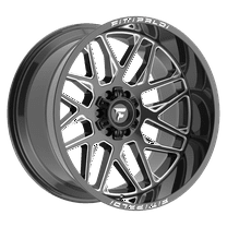 20x12 Fittipaldi Offroad FA19BM Black Milled Wheel 8x6.5 (-44mm)