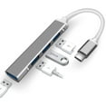 thumbnail image 2 of ruzhgo USB C Hub 4-Port USB C Hub Multi-port Adapter for Desktop Computer PC Notebook Mobile Phones Grey, 2 of 6