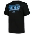 thumbnail image 2 of Men's Fanatics Black Carolina Panthers Big & Tall Pop T-Shirt, 2 of 3