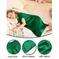 thumbnail image 5 of Arshiner Girls Nightgowns Silk Satin Pajama Dress Short Sleeve Soft Princess Sleepwear, 5 of 5