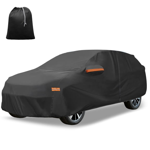 Unique Bargains Oxford Full Car Cover Black for Honda CRV 1995-2025 189"x73"x59"