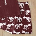 thumbnail image 5 of NOLDARES Infant Baby Boy Outfits 2 Pieces Crewneck Short Sleeve T-Shirt Tee Pattern Casual Pocket Shorts Toddler Clothes(Wine,6-7Y), 5 of 6