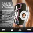 thumbnail image 3 of MODVEL Donut Knee Brace With Strap Pink (Large), 3 of 8