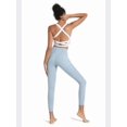 thumbnail image 6 of Womens Longline Sports Bras Strappy Open Back Workout Tank Tops for Yoga Running Fitness Daily Wear, 6 of 6