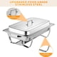 thumbnail image 5 of 2 - pack 8 qt chafing dish set para buffet: chafers y buffet warmers, 5 of 6