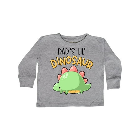 

Inktastic Dad s Lil Dinosaur with Cute Stegosaurus Gift Toddler Boy or Toddler Girl Long Sleeve T-Shirt