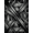 Black, Pattern 8, variant on ODIKA 4'x6' Machine Washable Non-Slip Area Rug, Geometric Black High Traffic Rug, Black, 1245036