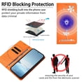 thumbnail image 6 of Leather For Google Pixel 9 / Pixel 9 Pro Case 【RFID Blocking】Ballet Girl Flip Wallet Leather Case With Card Holder Magnetic Closure  Phone Cases Cover,Orange, 6 of 8