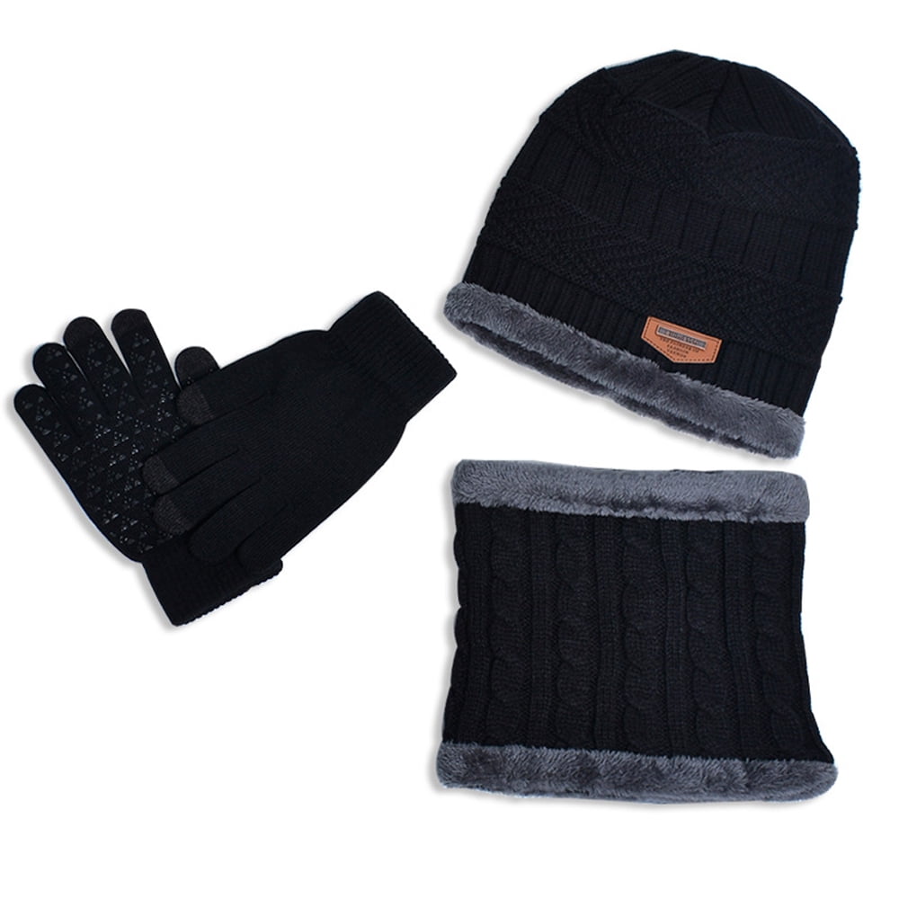 Juicy Couture Womens Cable Knit Hat, Gloves & Scarf 3-Piece  display picture 1